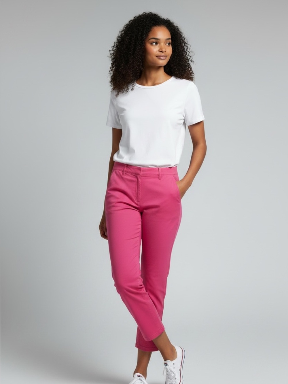 Loft Monroe 14P cropped pants 
coral color  NWOT